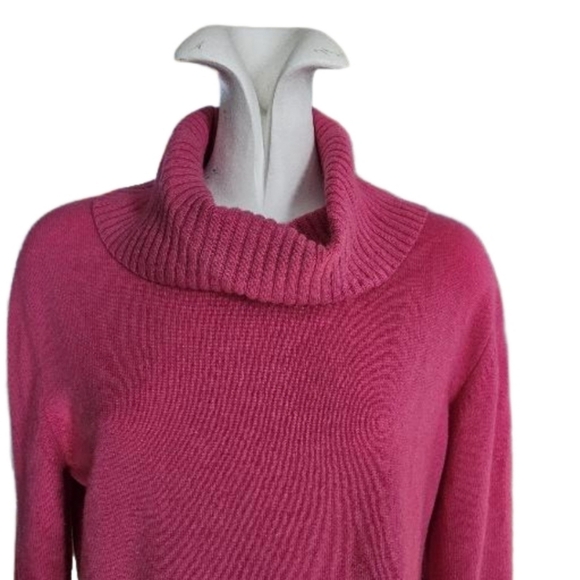 Cashmere Cowl-neck Sweater Beutler Swiss Design XL Pink - Picture 7 of 9